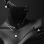 Prenses Baget Model Beyaz Altın Set resmi