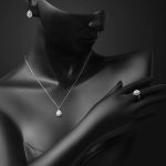 Damla Bagetli 14 Ayar Beyaz Altın Set resmi