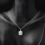 14 Ayar Beyaz Altın Baget Set resmi