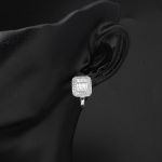 14 Ayar Beyaz Altın Baget Set resmi