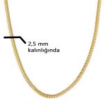 50 cm. Balık Sırtı 14 Ayar Altın Zincir resmi