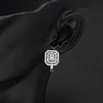 Beyaz Altın Baget Küpe resmi