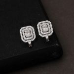 Beyaz Altın Baget Küpe resmi