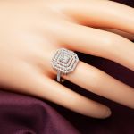 Beyaz Altın Baget Taşlı Set Takmı resmi