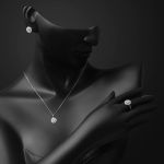 Güneş Tasarım Bagetli Beyaz Altın Spor Set resmi