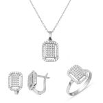 Coronet Beyaz Altın Baget Spor Set resmi