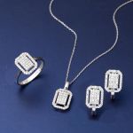 Coronet Beyaz Altın Baget Spor Set resmi