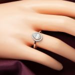 Damla Bagetli Beyaz Altın 3'lü Set resmi