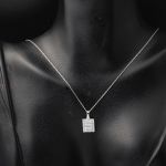 Beyaz Altın Baget Taşlı Spor Set resmi