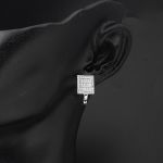 Beyaz Altın Baget Taşlı Spor Set resmi