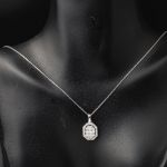 Köşeli Beyaz Altın Baget Mini Set Takımı resmi