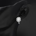 Köşeli Beyaz Altın Baget Mini Set Takımı resmi