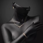 14 Ayar Damla Tasarım Altın Üçlü Söz Seti resmi