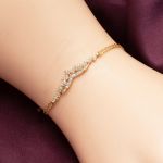 14 Ayar Damla Tasarım Altın Üçlü Söz Seti resmi