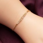 Minimal Tasarım 14 Ayar Altın Nişan Seti resmi