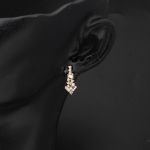 14 Ayar Altın Taşlı Tasarım Nişan Seti resmi