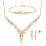 Hanımeli Tasarım 14 Ayar Altın Nişan Seti resmi