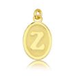 Z Harfi Oval Altın Kolye Ucu resmi