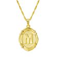 14 Ayar İtalyan M Harfi Altın Kolye resmi