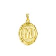 14 Ayar İtalyan M Harfi Altın Kolye Ucu resmi