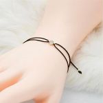 Tek Taşlı İpli Altın Bileklik resmi