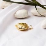 Kalemli 14 Ayar Altın Kalp Kolye resmi