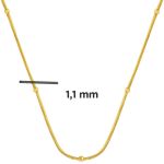 14 Ayar İtalyan Altın Zincir Kolye 65 cm. resmi