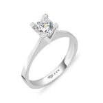 0,45 Karat Mozanit Tektaşlı Yüzük resmi