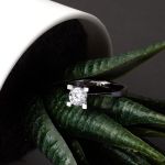 0,45 Karat Mozanit Tektaşlı Yüzük resmi