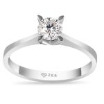 0,38 Karat Mozanit Tektaşlı Altın Yüzük resmi