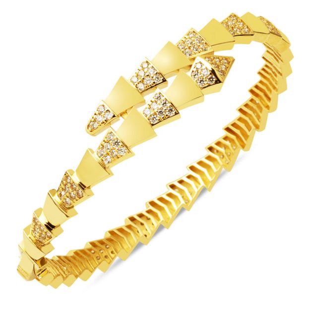 Serpenti 14 Ayar Kelepçe Altın Bilezik resmi