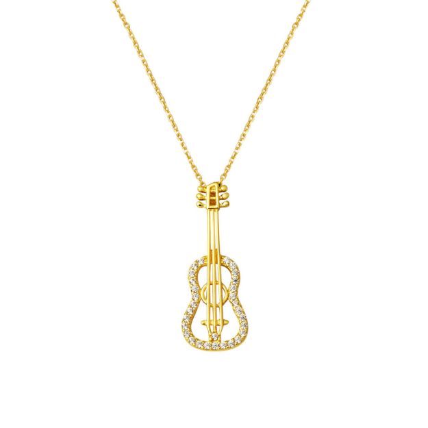 Gitar Model Kadın Altın Kolye resmi