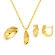 Burgulu Mini 14 Ayar Altın Takı Seti resmi