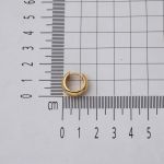 1,5 cm. Çaplı Kalın Altın Halka Küpe 14 Ayar resmi