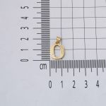 Lettera O Baş Harfli 14 Ayar Altın Kolye resmi