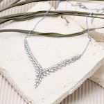 Hanımeli Tasarım Beyaz Altın 14 Ayar Nişan Seti resmi