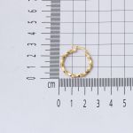 14 Ayar 2,5 cm. Çaplı Burgu Küpe Altın resmi