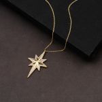 Kutup Yıldızı 14 Ayar Altın Kolye resmi