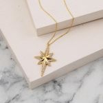 Kutup Yıldızı 14 Ayar Altın Kolye resmi