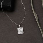 Beyaz Altın Baget Taşlı Spor Set resmi