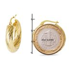 The Bomb 2,5 cm Çaplı Altın Halka Küpe