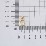 Lettera G Harfi 14 Ayar Altın Zincirli Kolye resmi