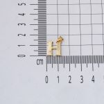 Lettera H Baş Harfli 14 Ayar Altın Kolye resmi