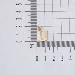 Lettera U Harfi Zincirli 14 Ayar Altın Kolye