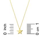 Yıldız İsim Yazılabilen Altın Kolye resmi