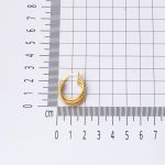 2 cm Çaplı 14 Ayar Halka Altın Küpe