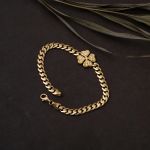 Kalemli Yoncalı 14 Ayar Gurmet Altın Bileklik resmi