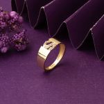 S Harf 14 Ayar Kadın Altın Yüzük resmi