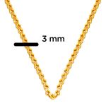 Güverse 14 Ayar Altın Zincir - 55 cm