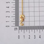 Deniz Atı Model Figürlü Altın Kolye resmi